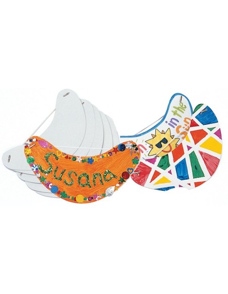 24 Viseras para decorar con hilo elástico