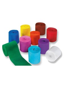 10 Minirollos crespón colores vivos. Folia 2