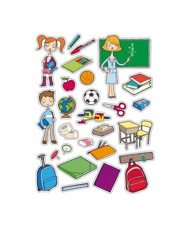 Gomets temáticos la escuela