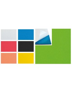 5 Láminas goma eva adhesiva 40x60 cm. Blanca 2