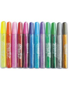 Set 12 Botes pegamento purpurina surtidos