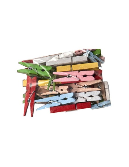 Bolsa 48 Pincitas de madera manualidades