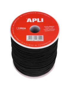 Bobina 100 m x 2 mm de grosor. Hilo de goma negro