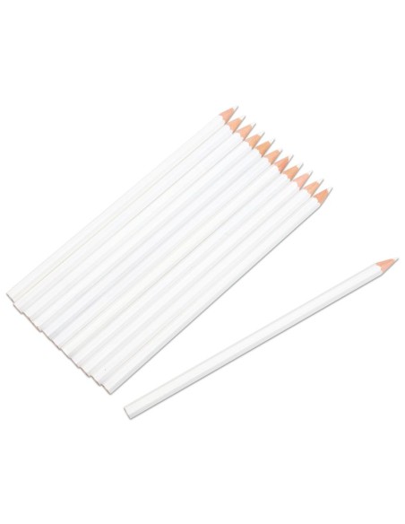 Pack 12 Lápices blancos pizarras negras