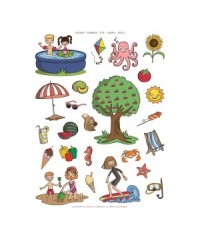 Gomets temáticos el verano