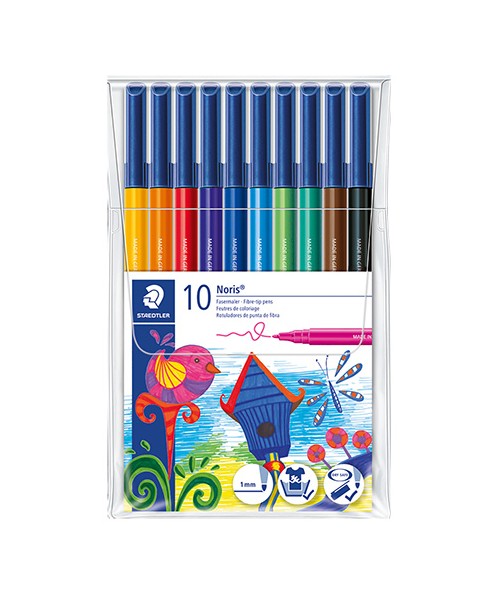 Rotuladores noris punta fina - 10 unidades