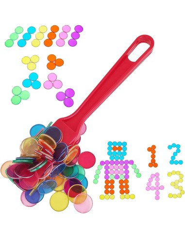 Fichas magnéticas transparentes (pala no incluida)