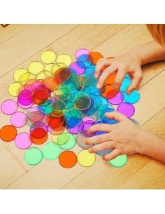 Fichas magnéticas transparentes (pala no incluida)