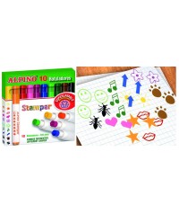 Rotuladores alpino stamper- 10 colores