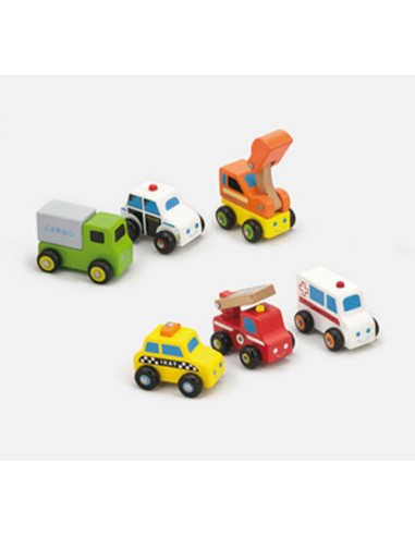 Mini vehículos madera