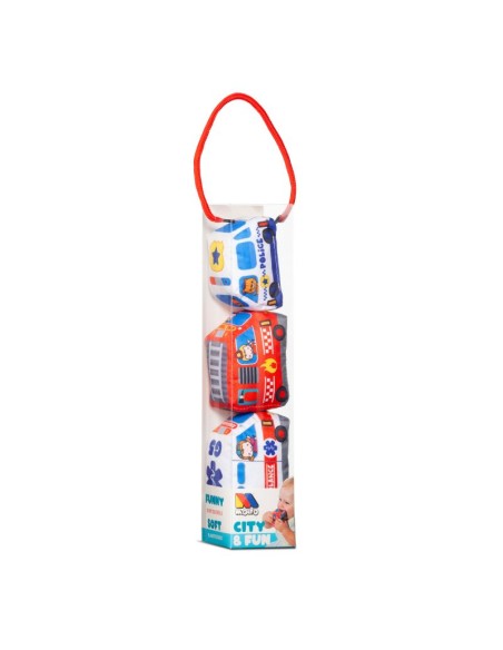 Set 3 vehículos blanditos