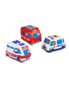 Set 3 vehículos blanditos