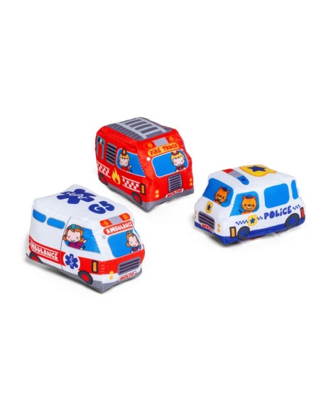 Set 3 vehículos blanditos