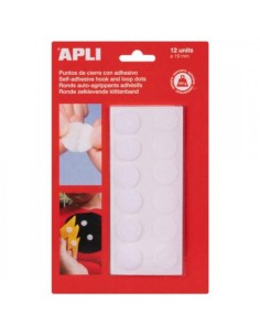 Puntos velcro adhesivos