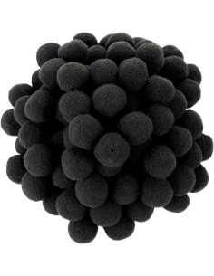 Pompones negros