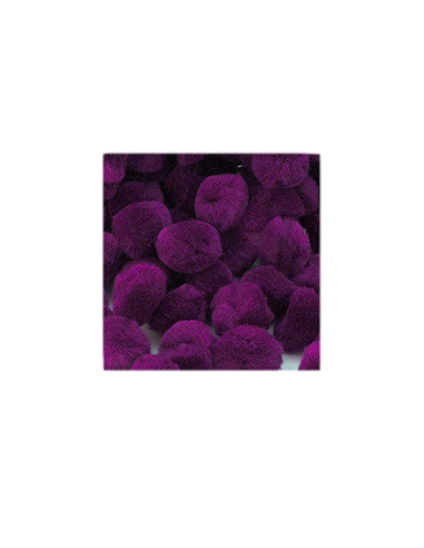 Pompones violetas
