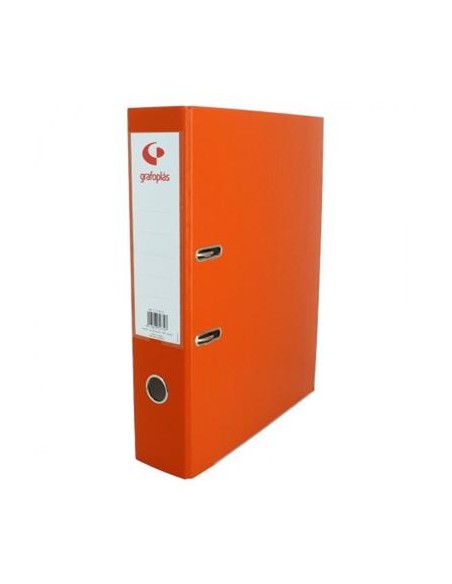 Archivador plástico Folio - Lomo 75 mm. Naranja