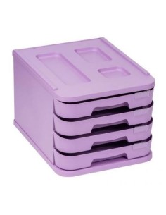 Módulo 4 cajones violeta pastel 2