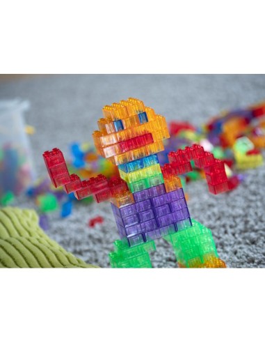 Mini ladrillos transparentes 900 piezas