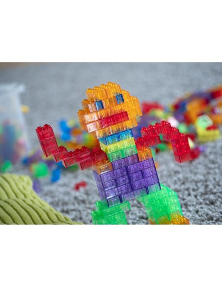 Mini ladrillos transparentes 900 piezas