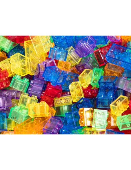 Mini ladrillos transparentes 900 piezas