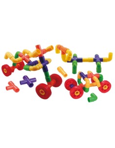 Construcciones de tubos con ruedas 72 piezas