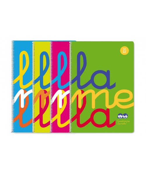 Cuaderno cuadrovia polipropileno cuadro 2,5 mm.