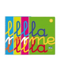 Cuaderno cuadrovia polipropileno cuadro 2,5 mm.