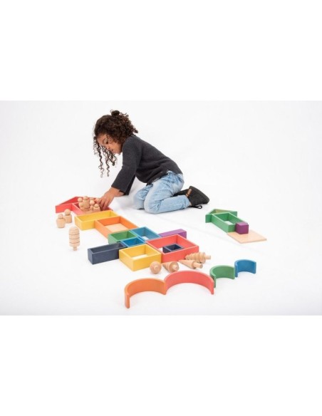 Montessori Rainbow Architect set