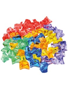 216 Piezas gemas translucidas