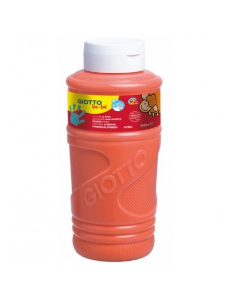 Pintura de dedos Giotto 750 ml. Naranja