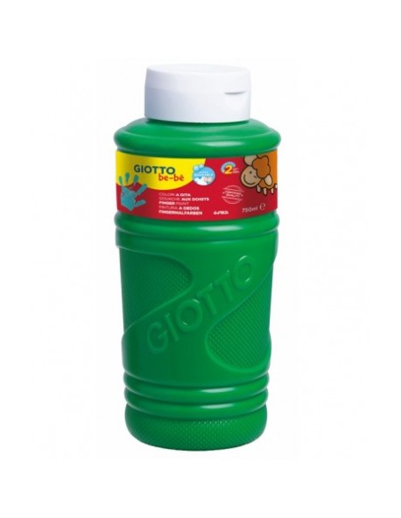 Pintura de dedos Giotto 750 ml. Verde