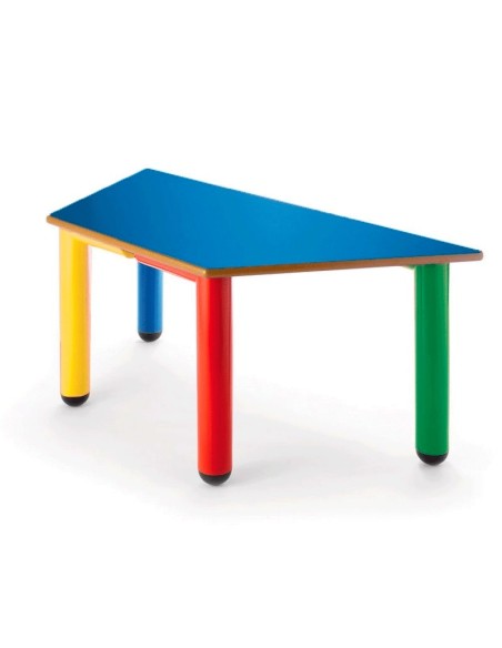 Mesa nido trapezoidal 120x60x60 cm. - 46 cm. de alto