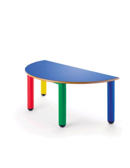 Mesa nido semicircular 110x55 cm. - 52 cm. de alto.
