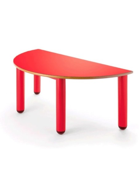Mesa nido semicircular 110x55 cm. - 52 cm. de alto.