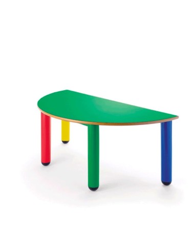 Mesa nido semicircular  120x60 cm. - 52 cm. de...