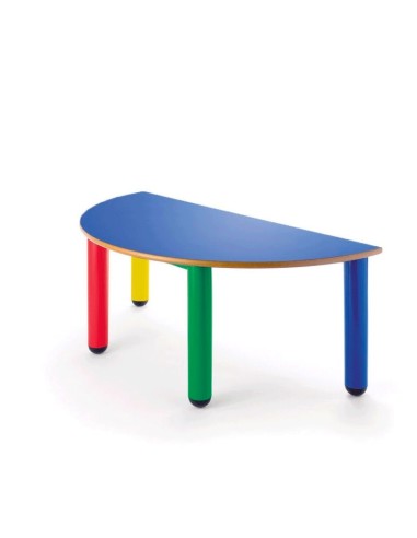 Mesa nido semicircular  120x60 cm. - 52 cm. de...