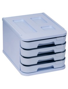 Módulo 4 cajones azul pastel