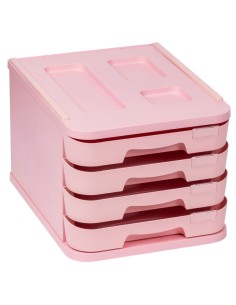 Módulo 4 cajones rosa pastel