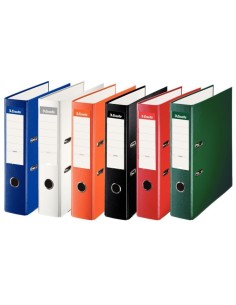Archivador plástico Folio - Lomo 75 mm. Azul