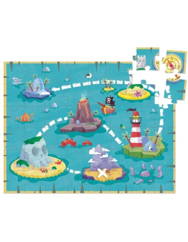 Puzle XXL piratas - 48 piezas