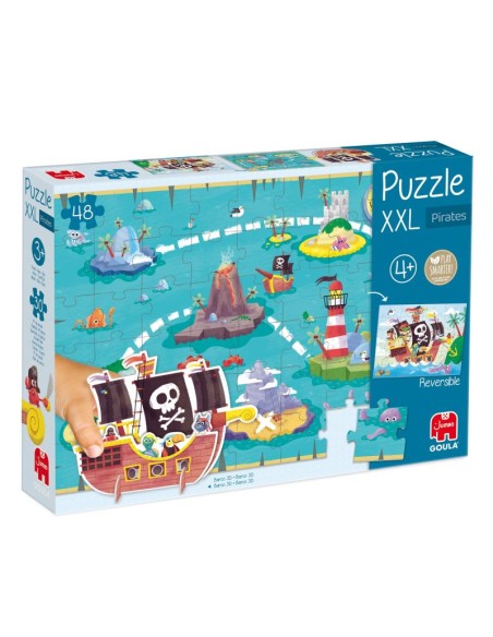 Puzle XXL piratas - 48 piezas