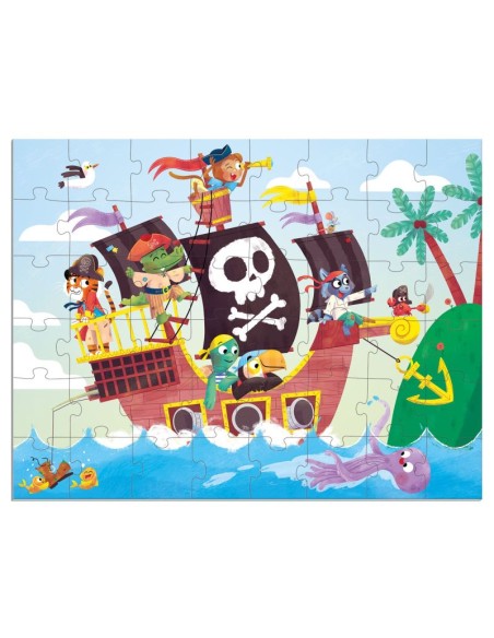 Puzle XXL piratas 48 piezas. Goula
