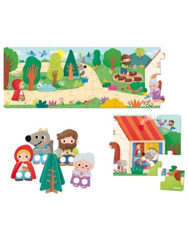 Puzle XXL caperucita roja 30 piezas. Goula