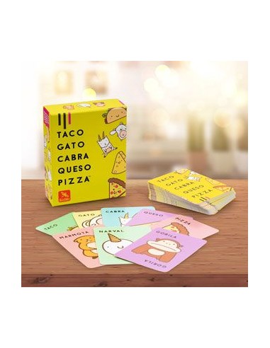 Taco, gato, cabra, queso, pizza