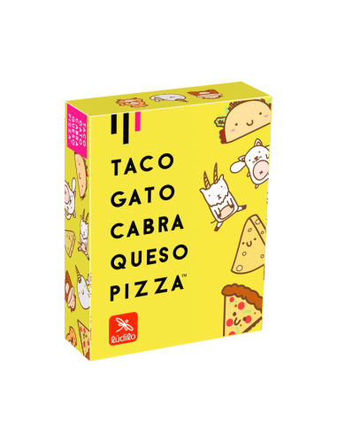 Taco, gato, cabra, queso, pizza