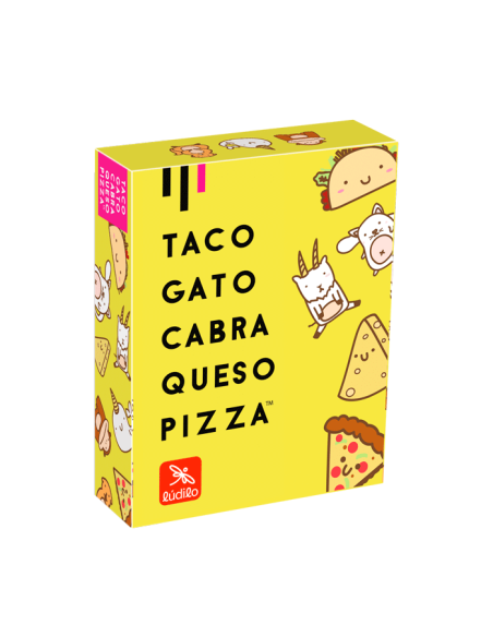 Taco, gato, cabra, queso, pizza