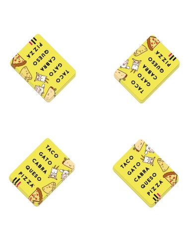 Taco, vuelta, cabra, queso, pizza