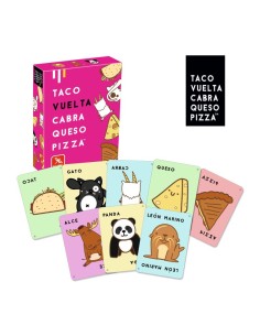Taco, vuelta, cabra, queso, pizza