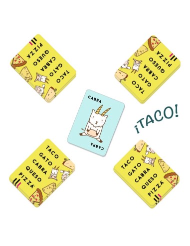 Taco, vuelta, cabra, queso, pizza